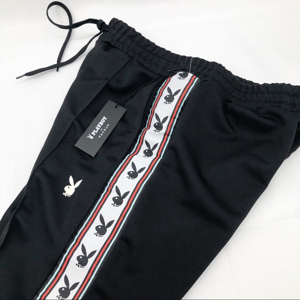 Pacsun X Playboy Taped Tricot Track Pants - Picture 6 of 8